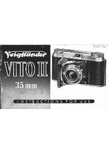 Voigtlander Vito 2 manual. Camera Instructions.